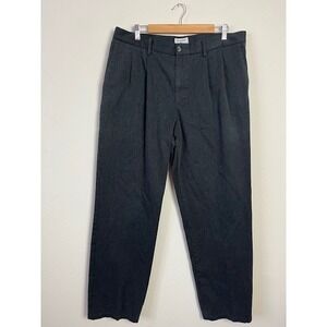 Dockers Mens 38x34 Gray Pleated Dress Pants Career Casual Office Trousers‎